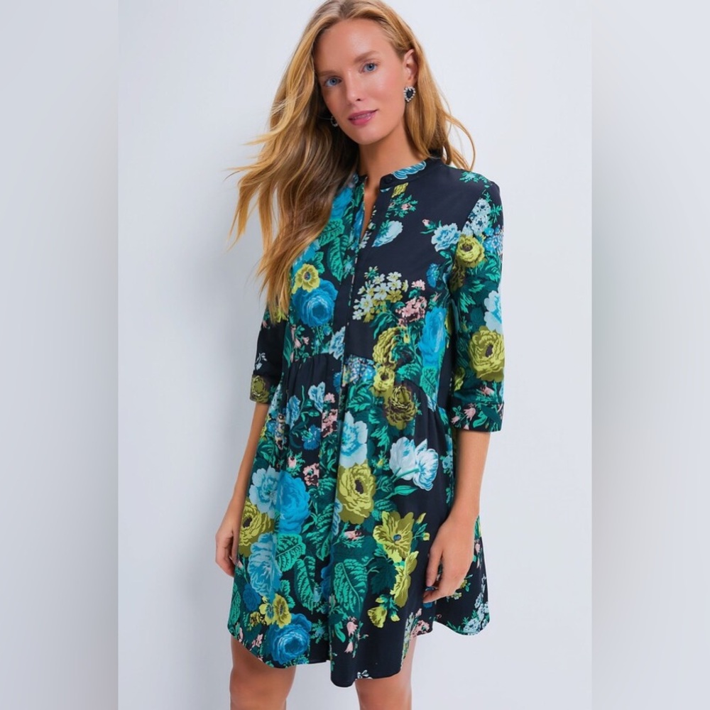 Tuckernuck Verdant Royal shirt dress